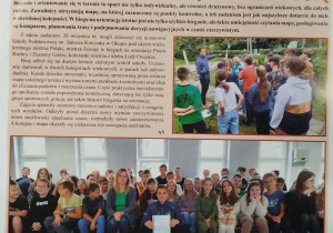 Artykuł dotyczący spotkania z Piotrem Rzeńcą w Panoramie Łaskiej październik 2024 nr 10
