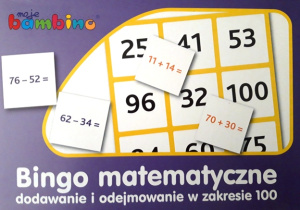 Bingo matematyczne - gra.
