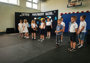 Dzieci z oddziału przedszkolnego podczas występów.